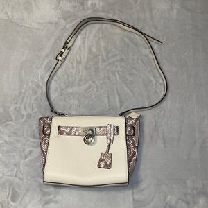 Michael Kors cream/snakeskin purse 👜